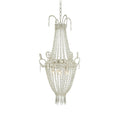 5 Light Chrome Chandelier With Clear Crystals