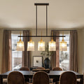 5 Light Dining Room Light Fixture Over Table Kitchen Island Lighting Rustic Chandeliers