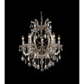5 Light Gold Chandelier With Champagne Crystals
