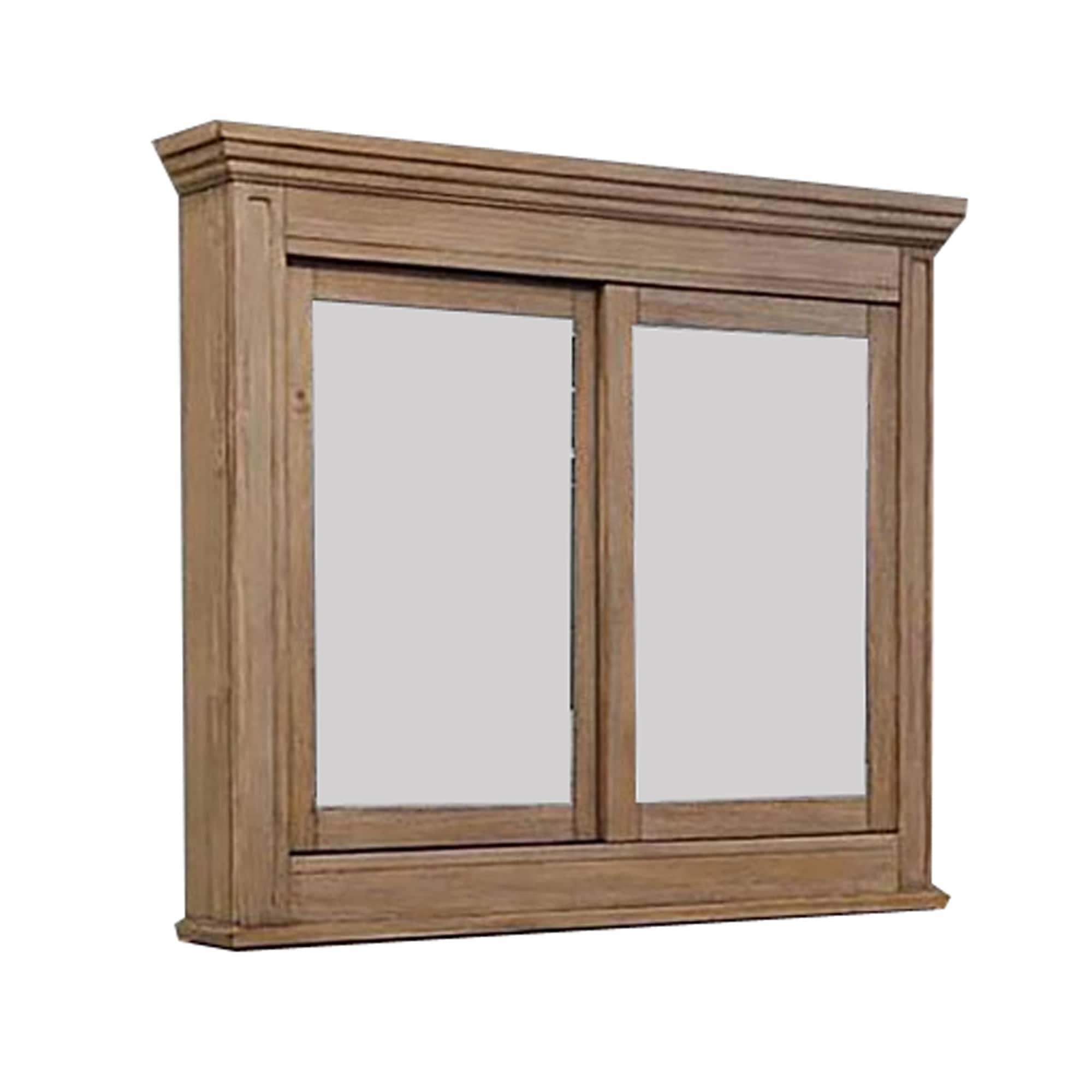 5 Mm Beveled Cabinet Mirror With Storage Brown