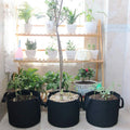 5 Pack Grow Bags Garden Non Woven Aeration Plant Fabric Pot Container