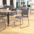 Lancaster Home Plastic Vented Back Stacking Chair