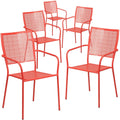 Lancaster Home Metal Square Back Patio Chair