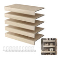 5 Pcs Wire Shelf Covers Foamed Pvc Wire Rack Covers For Removable Closet Not Wood Pantry Shelves For Cabinet Bathroom