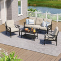 5 Person Patio Conversation Set With Cushions
