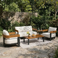 5 Piece Outdoor Seating Group With Cushions