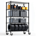5 Shelf Storage Shelves Wire Shelving Heavy Duty Metal Storage Shelving Unit Adjustable Garage Shelving Rack