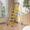 5 Step Ladder With Handrails Folding Step Stool With Anti Slip Wide Pedals