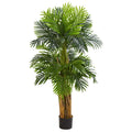 5 Triple Areca Palm Artificial Tree H 5 Ft. W 14 In. D 14 In