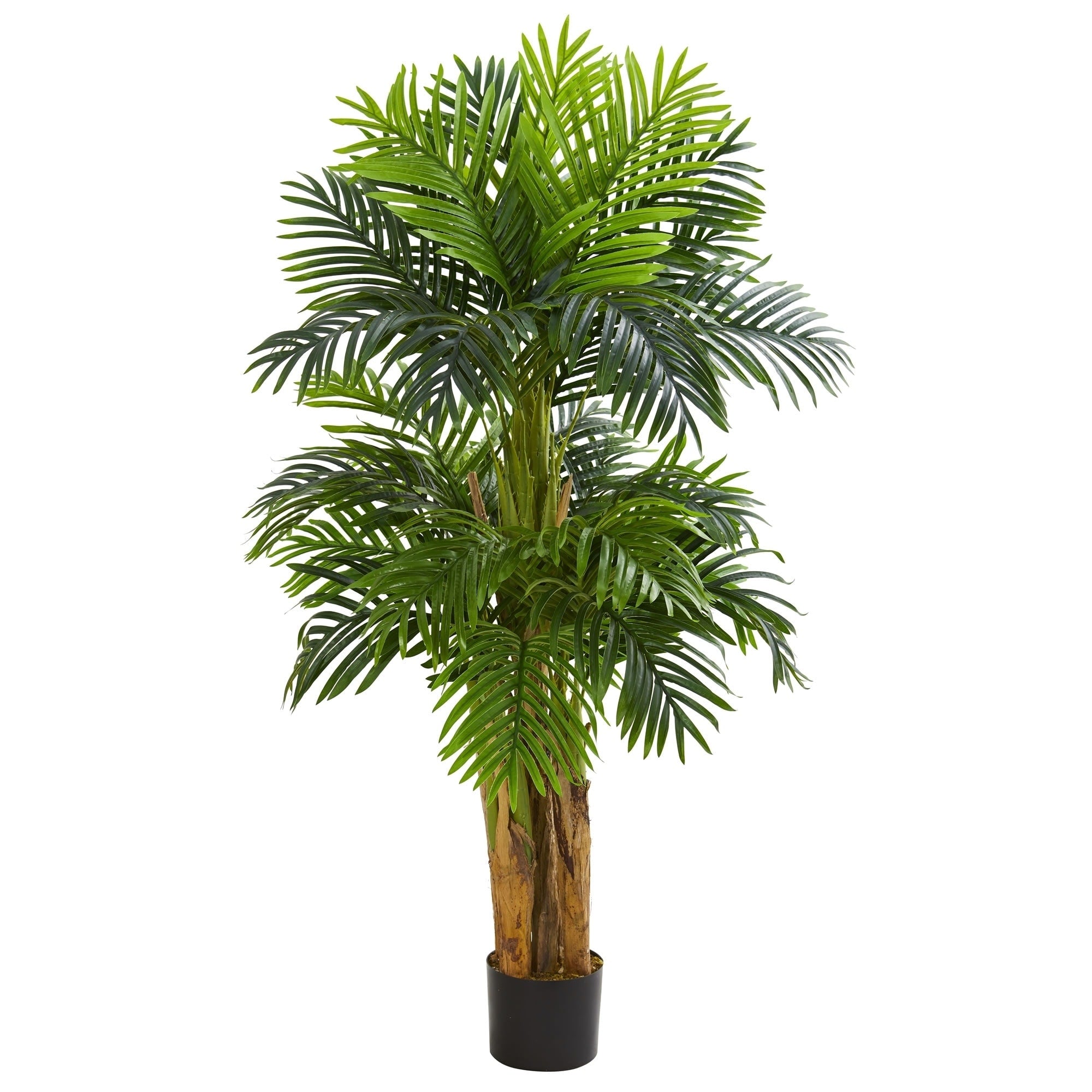 5 Triple Areca Palm Artificial Tree H 5 Ft. W 14 In. D 14 In