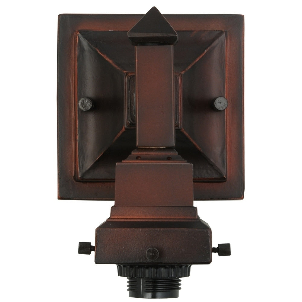 5 W Mission Mahogany Bronze 1 Lt Wall Sconce Hardware