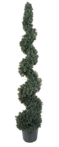 5 Foot Silk Cedar Spiral Tree Indoor Outdoor