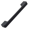 5 In. Center Embossed Leather Strip Cabinet Pulls Matte Black Pack Of 25