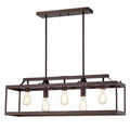 5 Light Oil Rubbed Bronze Linear Island Fixture
