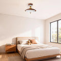5 Light Dining Room Crystal Glass Metal Hallway Brown Ceiling Light N A
