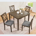 5 Piece Wooden Dining Table Set With 4 Chairs Dining Table Set For 4 People Modern 4 Person Dining Table Set