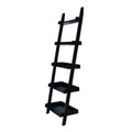 Black 5 Tier Lean To Shelf Unit