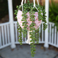 5 X 5 Ceramic Macrame Hanging Planter Pot