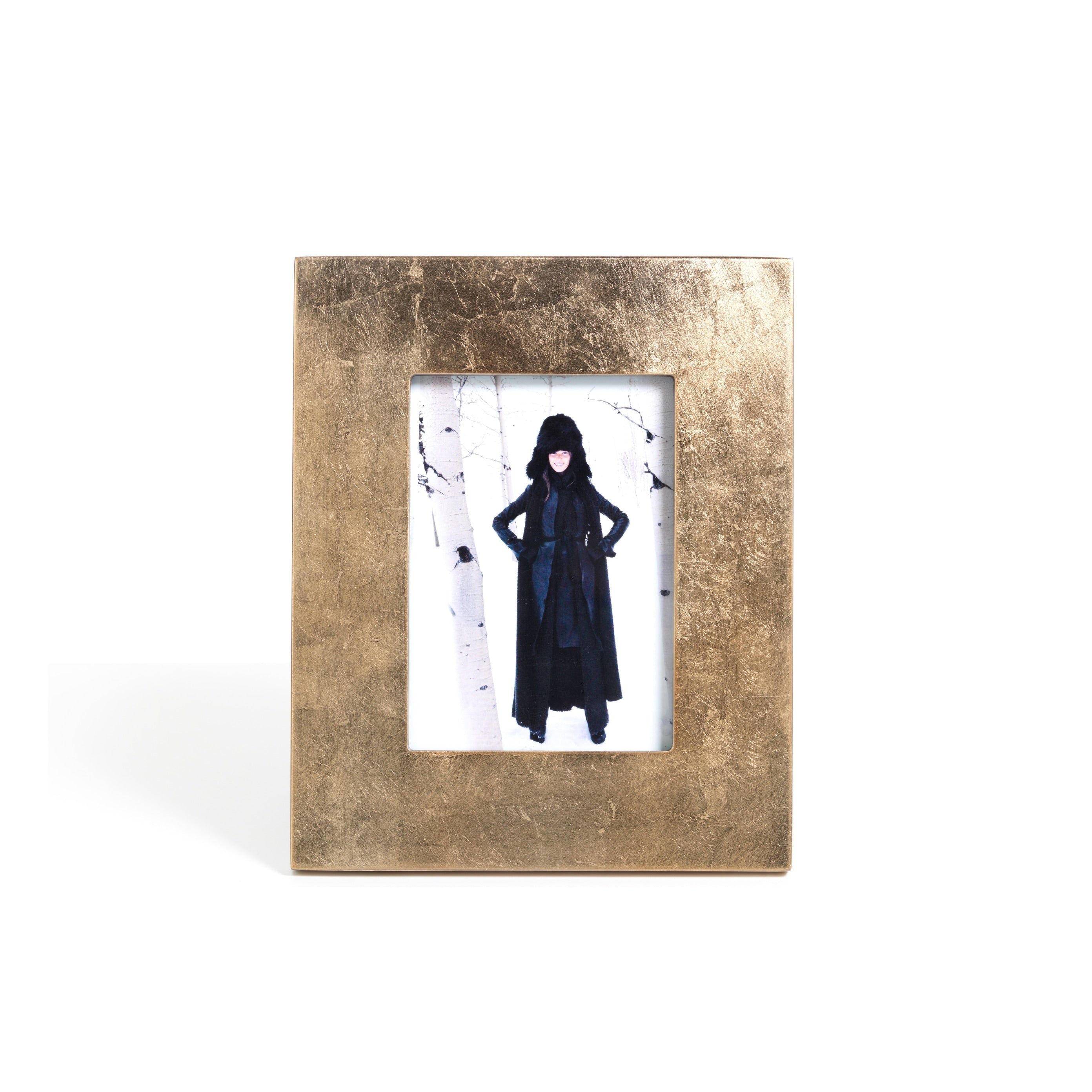 5 X 7 Photo Frame Gold Finish With Leaf Design