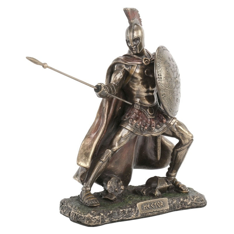 5.31 In H Hector Prince Of Troy Figurine Poly Resin