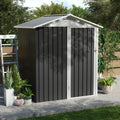 5.4X4.27 Ft Outdoor Storage Shed With Hinge Door For Backyard