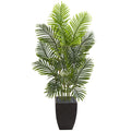5.5 Paradise Palm Artificial Tree In Square Planter H 5.5 Ft. W 28 In. D 28 In