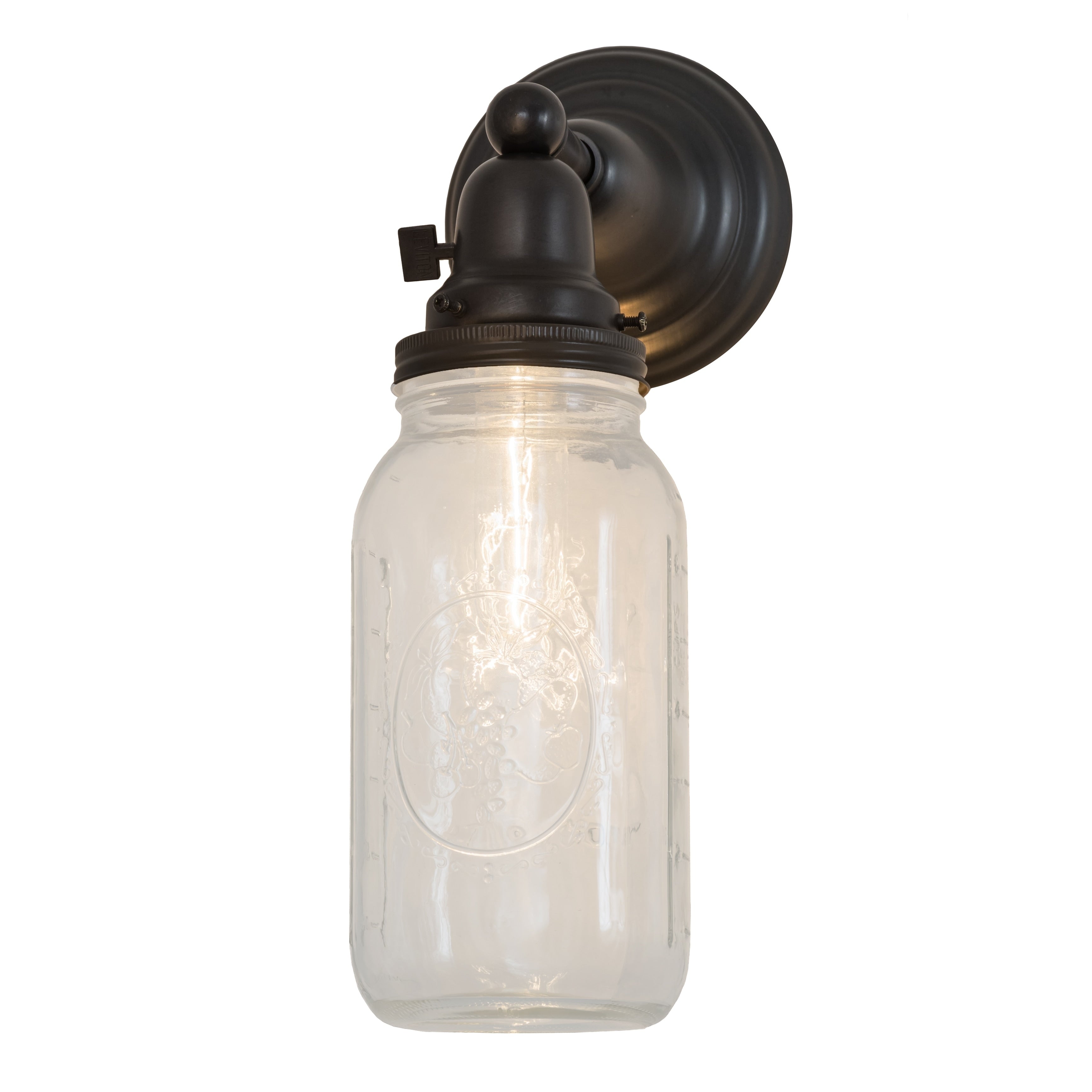 5.5 W Mason Jar Wall Sconce