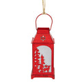 5.5 Red Paper Reindeer With Forest Trees Christmas Lantern