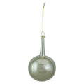 5.5 Silver And Gold Teardrop Glass Christmas Ornament
