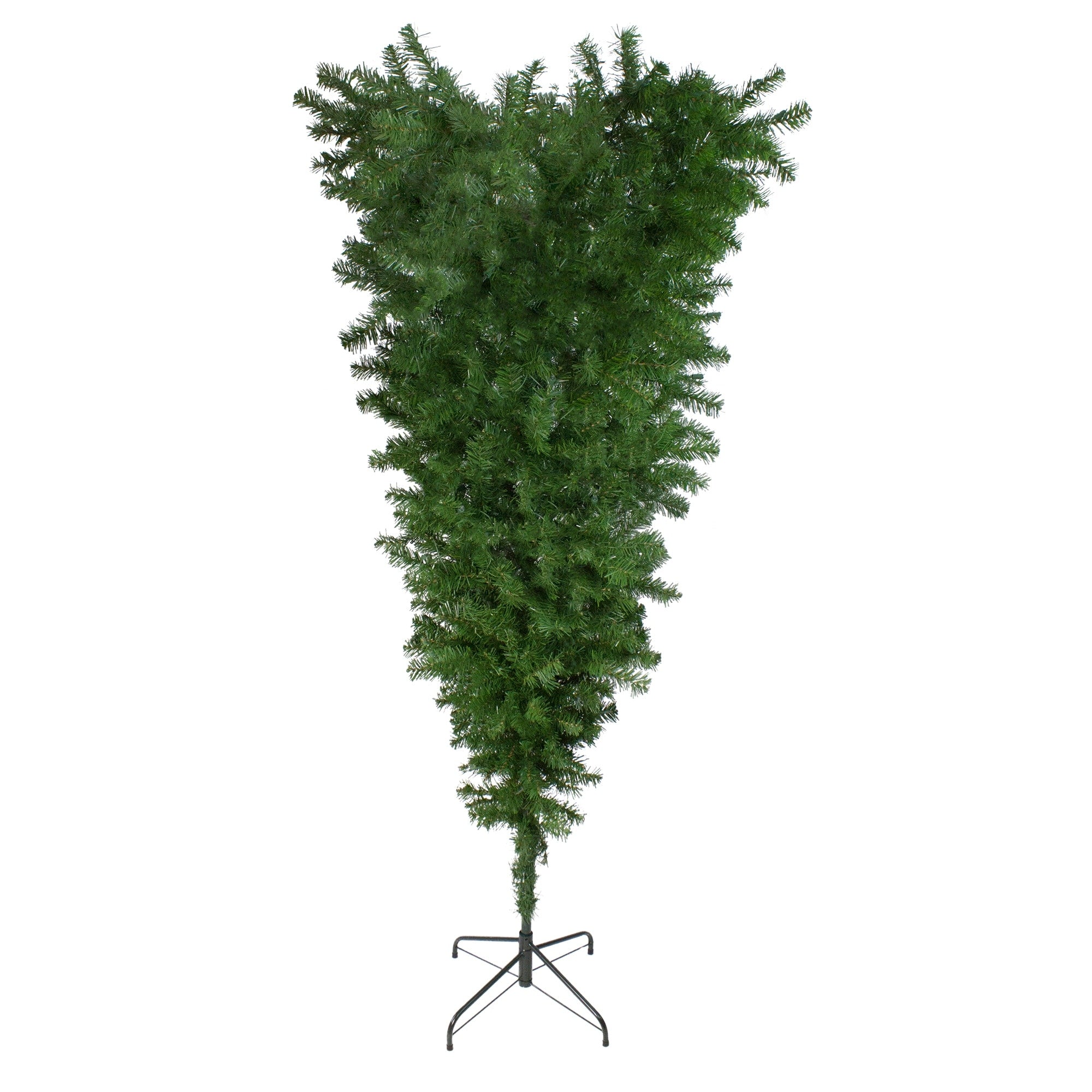 5.5 X 38 Upside Down Spruce Medium Artificial Christmas Tree Unlit Green