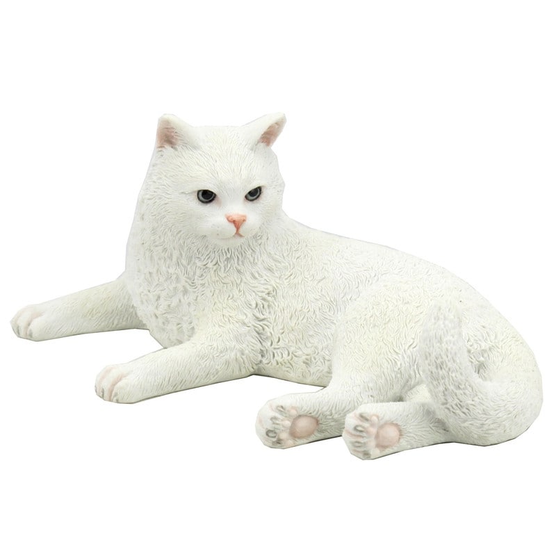 5.71 In L British Shorthair Cat Figurine Poly Resin