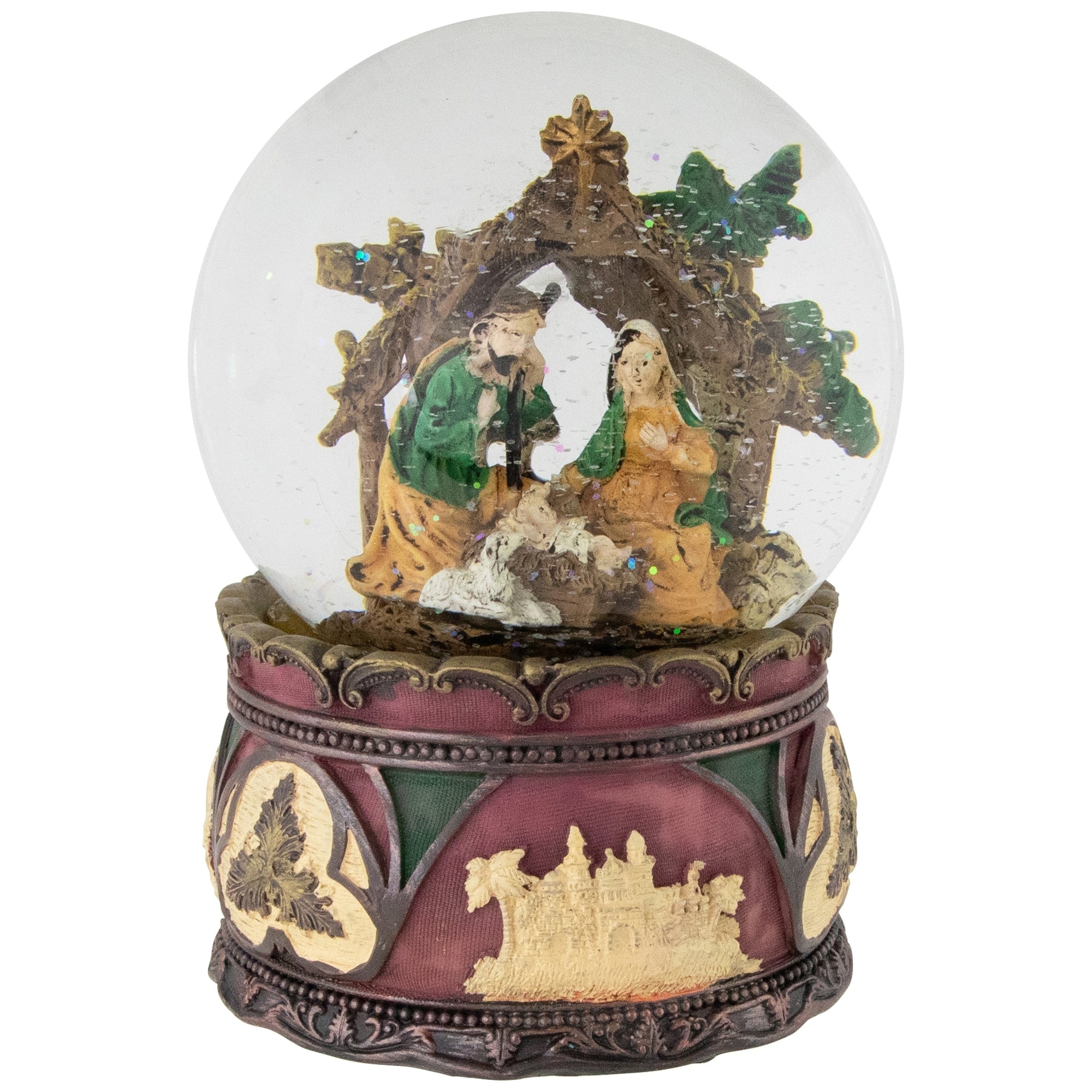 5.75 Holy Family Nativity Scene Christmas Snow Globe