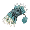 50 Light Christmas Mini Light Set Green Wire 11 Long