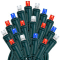 50 Light Led Christmas Mini Light Set Patio Lights Green Wire 25