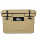 50 Quart Khaki Cooler Ultra Light Insulated Ice Chest Heavy Duty Hard Shell Cooler With 6 Day Ice Retention
