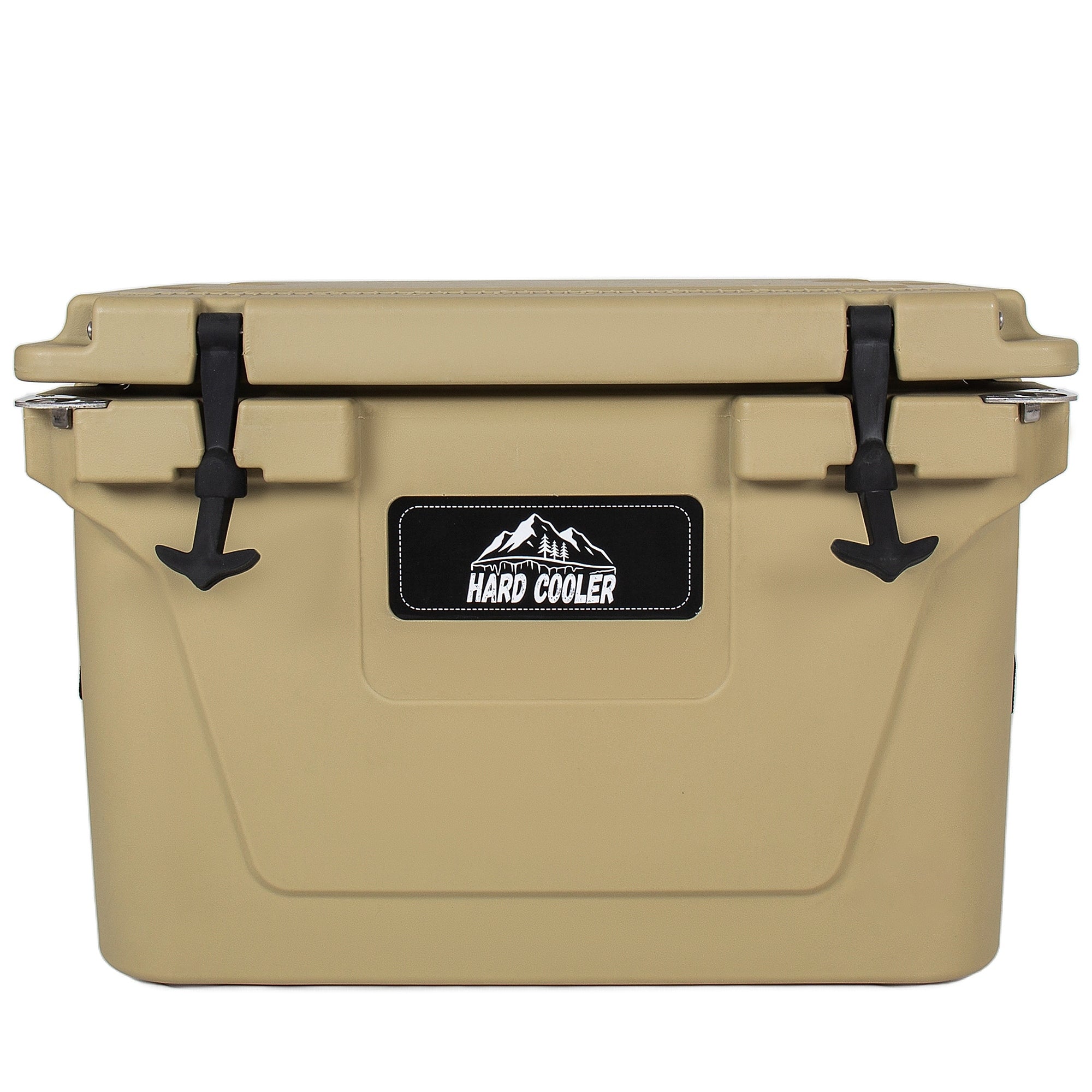 50 Quart Khaki Cooler Ultra Light Insulated Ice Chest Heavy Duty Hard Shell Cooler With 6 Day Ice Retention