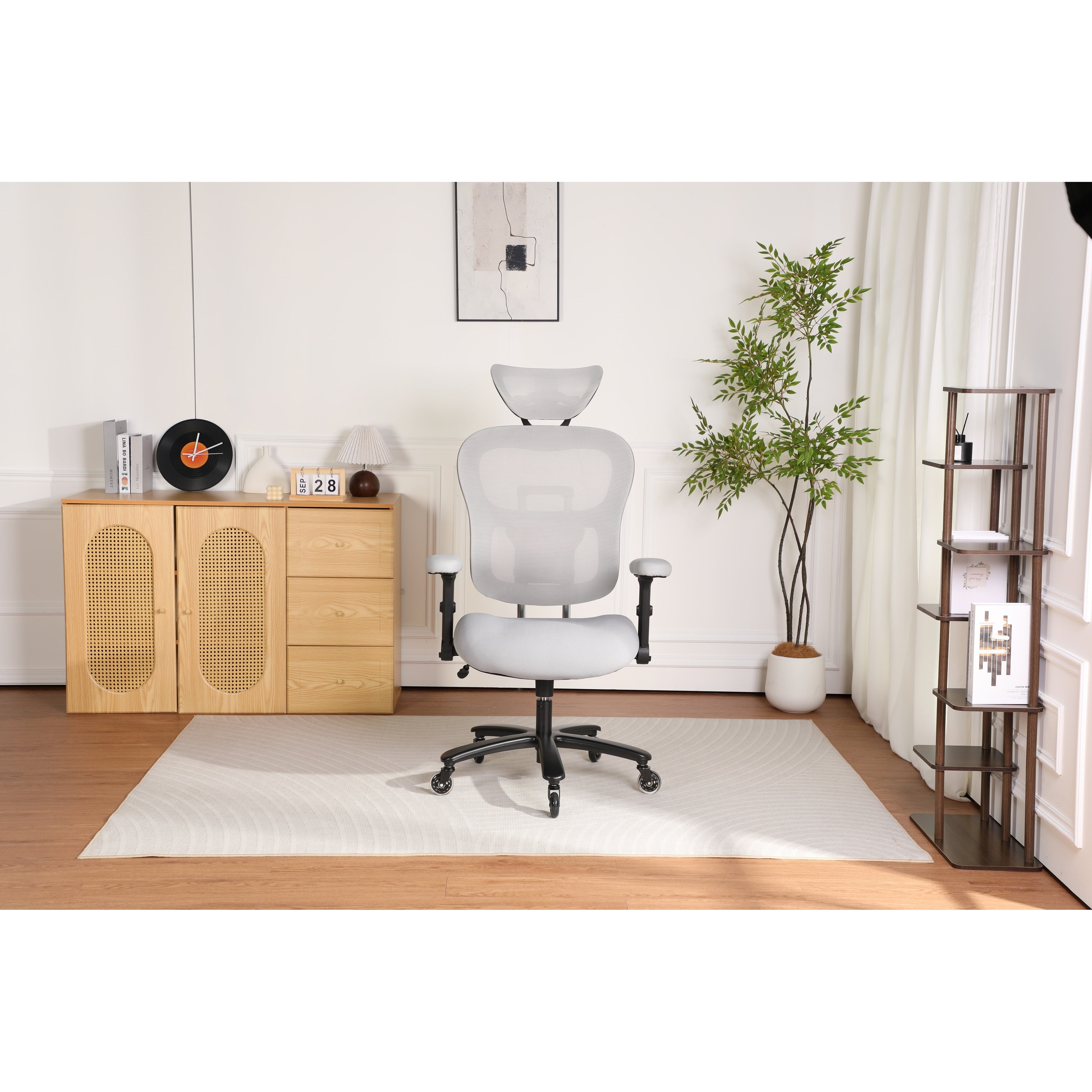 500Lbs Big And Tall Office Chair With Adjustable Backrest Height Headrest Angle Adaptive Lumbar Lupport 2D Flip Up Arms