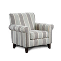 Lifes A Beach Mist Striped Upholstered Transitional Chair