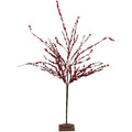 50 Festive Red Berries Artificial Christmas Tree Decoration Unlit