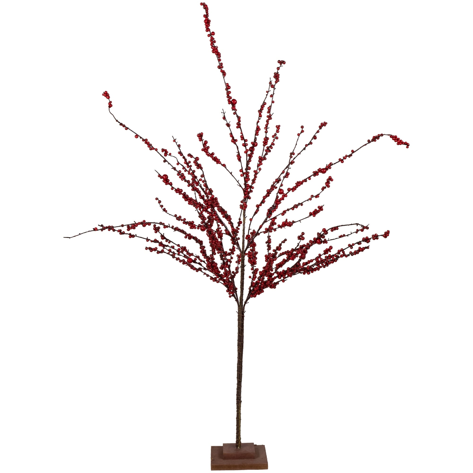 50 Festive Red Berries Artificial Christmas Tree Decoration Unlit