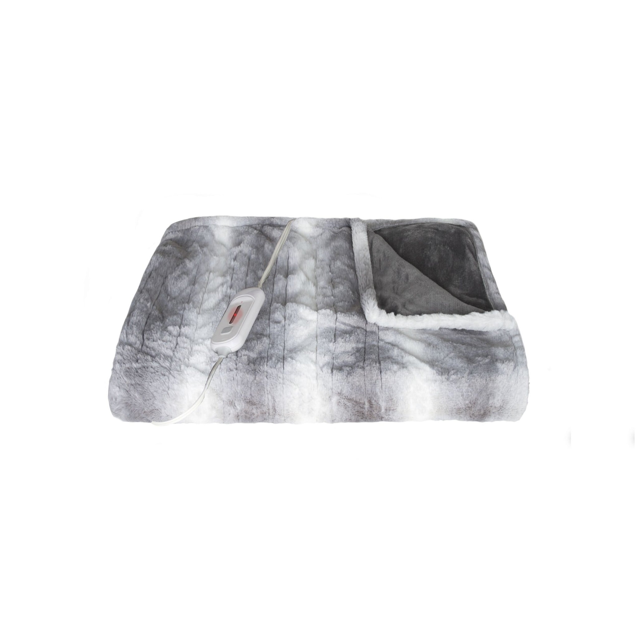 50 X 60 Grey White Modern Contemporary Heated Throw Blankets