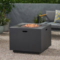 50 000 Btu Outdoor Iron Square Propane Fire Pit With Tank Inside