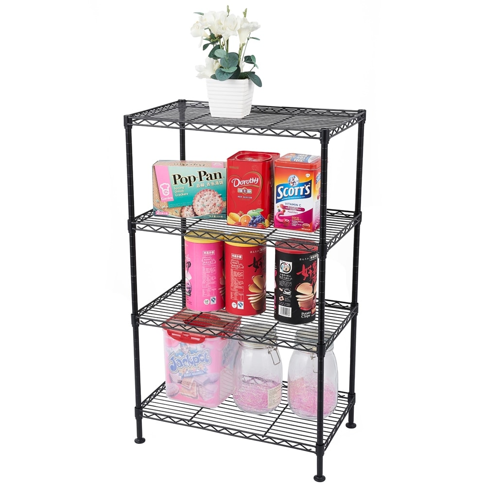 50X30Xh80 Cm 4 Tier Kitchen Metal Organizer Wire Storage Shelving Rack
