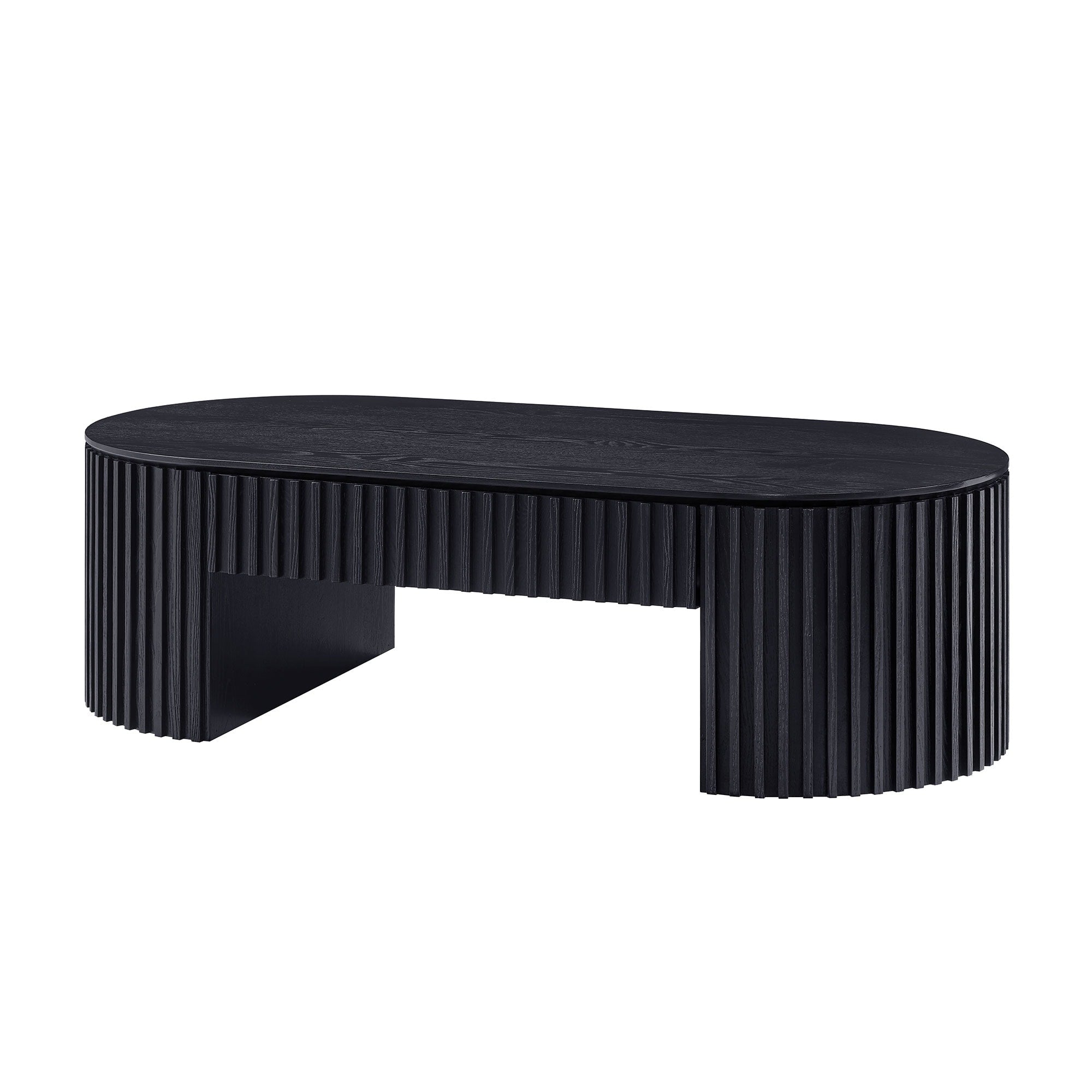 51.18 Oval Wood Coffee Table With Drawer Mid Century Modern Coffee Table Unique Coffee Table For Living Room Furniture