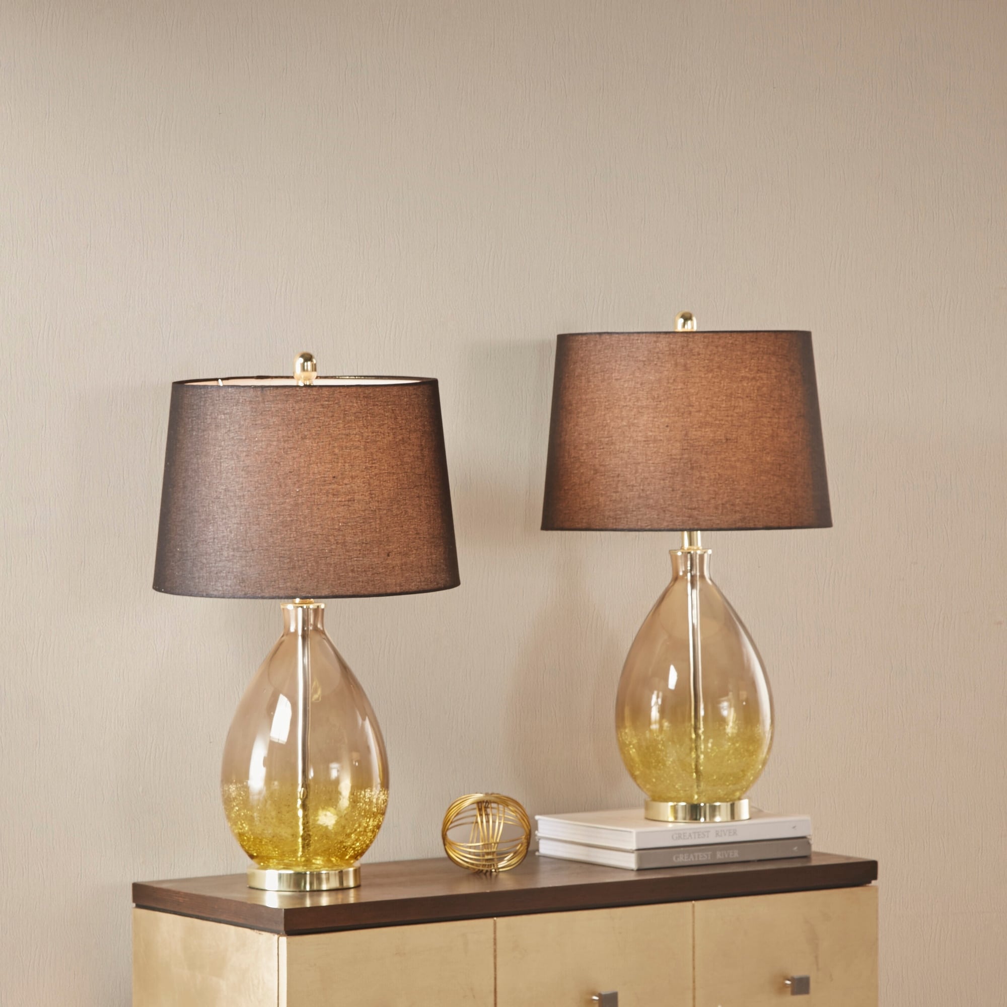 510 Design Cortina Blue Table Lamp Set Of 2 15 L X 15 D X 26 H 2