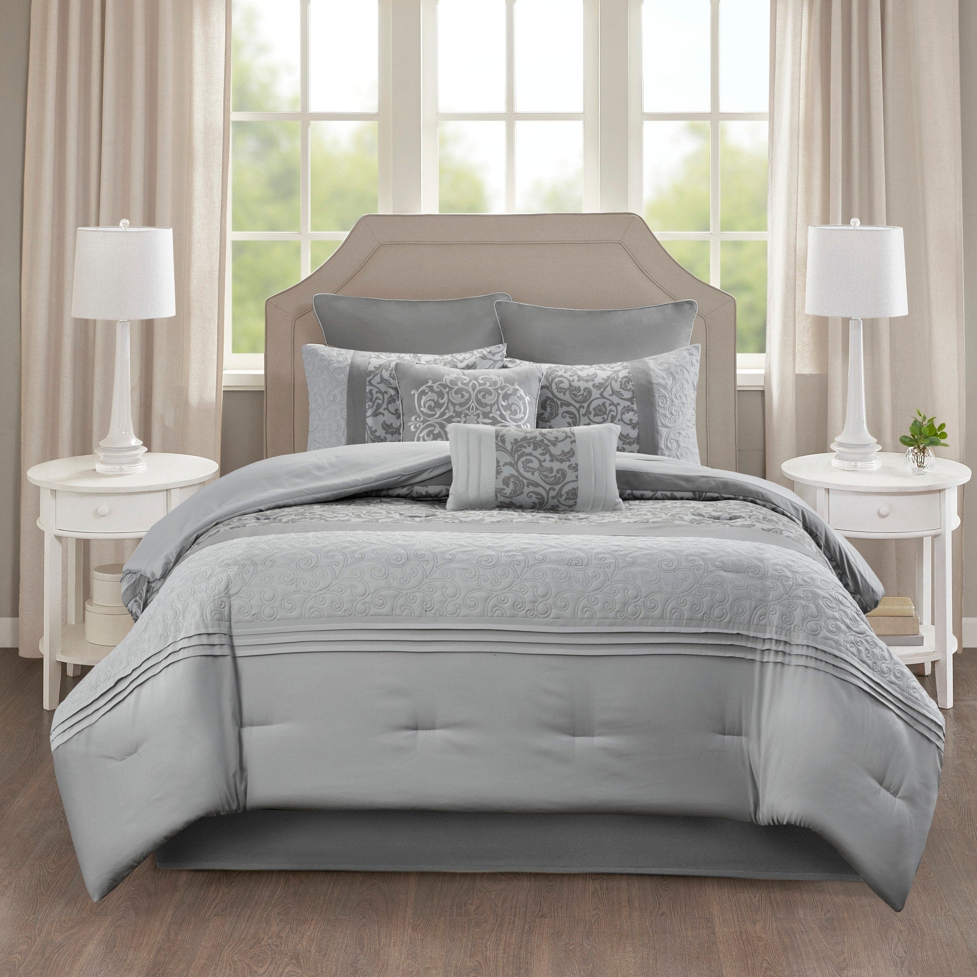 510 Design Lynda Embroidered 8 Piece Comforter Set Multi