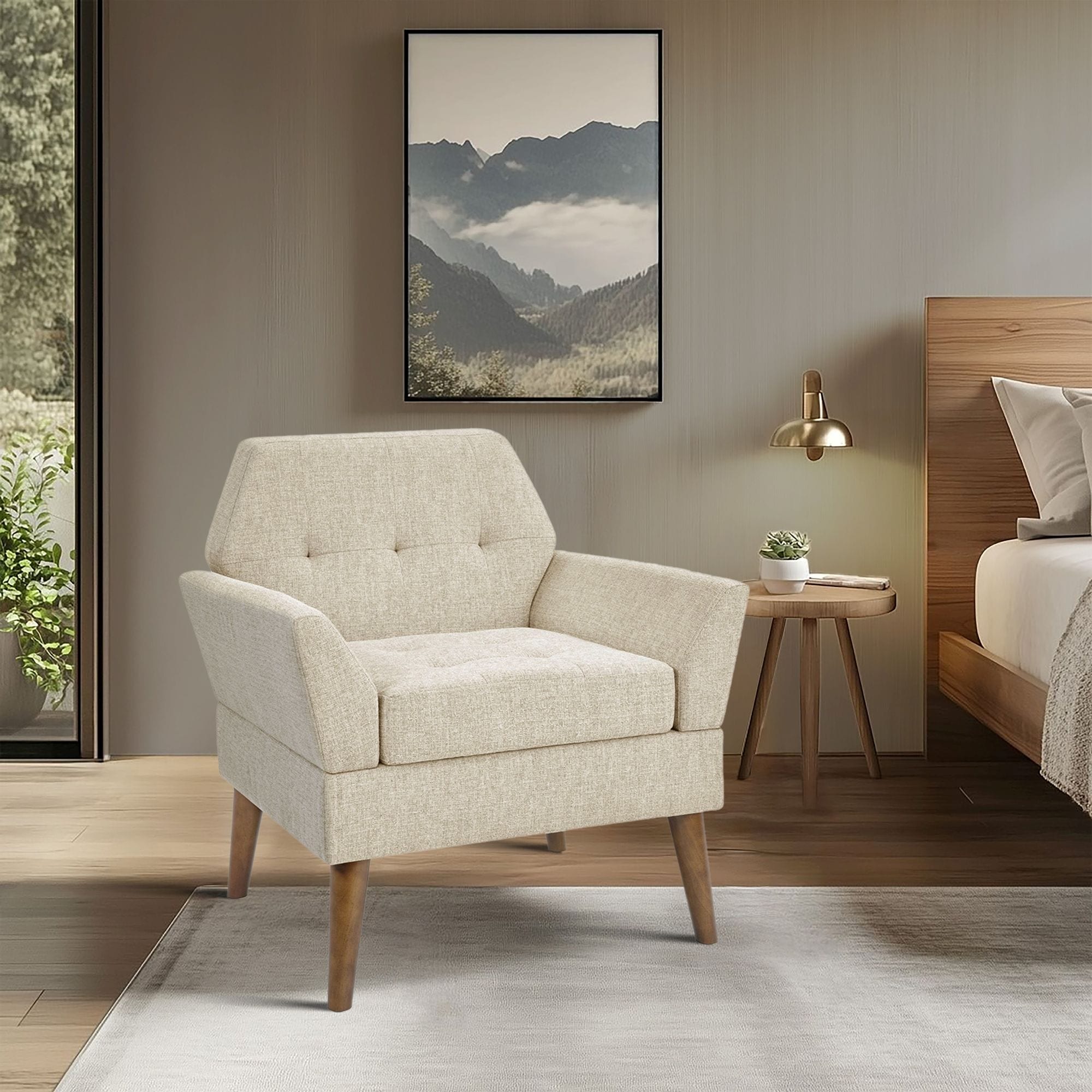510 Design Newtin Mid Century Modern Lounge Chair