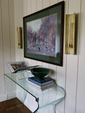 Ripple Brass Wall Sconce Taper Candle Holder