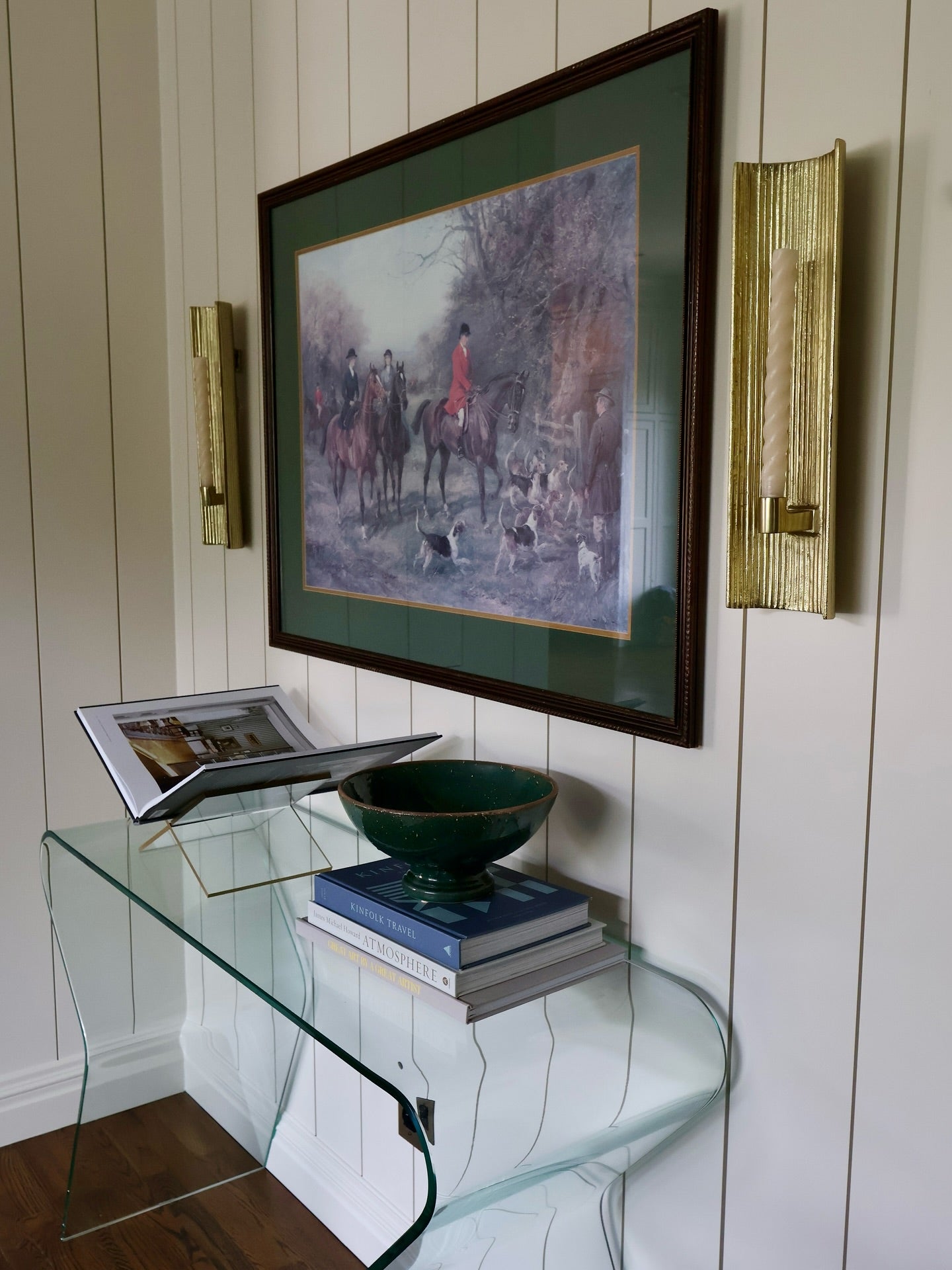 Ripple Brass Wall Sconce Taper Candle Holder