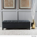 51 Storage Bench With Button Tufted Lid And Soft Close Function